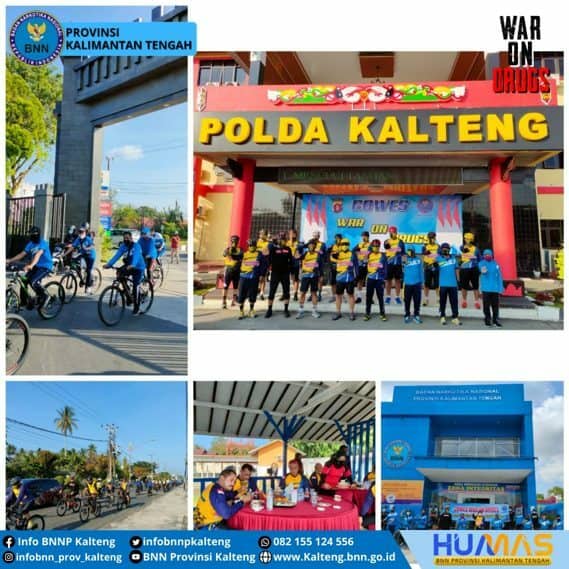 Gowes War On Drugs Antara BNNP Kalteng dan Polda Kalteng Gowes War On Drugs Antara BNNP Kalteng dan Polda Kalteng