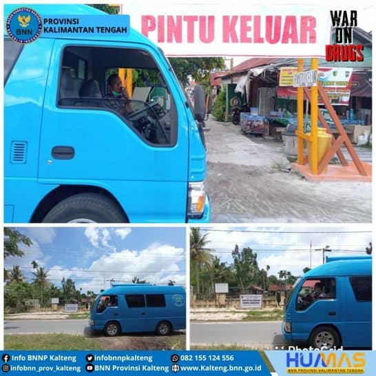 BNNP Kalteng melaksanakan KIE keliling di wilayah Kota Palangka Raya
