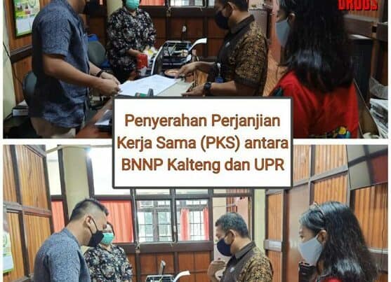 Koordinasi tindaklanjut Perjanjian Kerja Sama (PKS) antara BNNP Kalteng dan Universitas Palangka Raya (UPR)