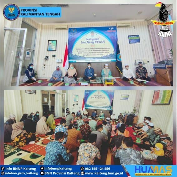 Pembinaan Rohani Agama Islam bagi pegawai BNNP Kalteng dan BNNK Palangka Raya serta DWP dalam rangka memperingati Isra Mi'raj 1442 H Pembinaan Rohani Agama Islam bagi pegawai BNNP Kalteng dan BNNK Palangka Raya serta DWP dalam rangka memperingati Isra Mi’raj 1442 H