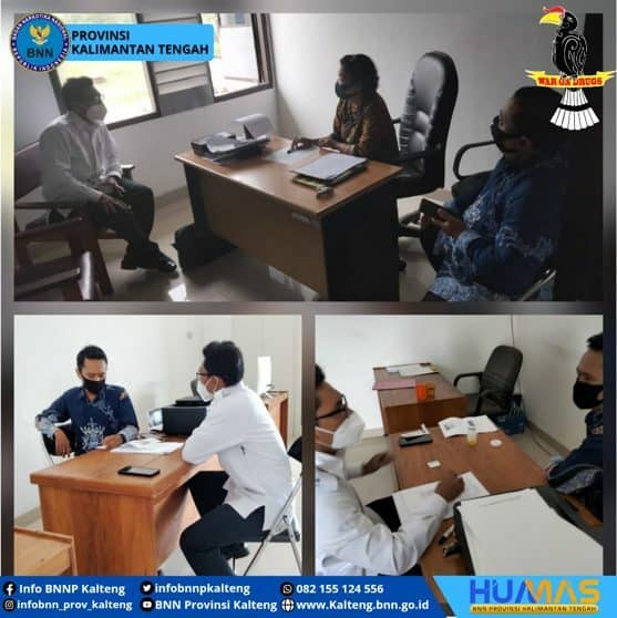 BNNP Kalteng lakukan koordinasi terkait kegiatan Skrining Intervensi Lapangan (SIL) di Kantor Badan Kesatuan Bangsa dan Politik Kota Palangka Raya BNNP Kalteng lakukan koordinasi terkait kegiatan Skrining Intervensi Lapangan (SIL) di Kantor Badan Kesatuan Bangsa dan Politik Kota Palangka Raya
