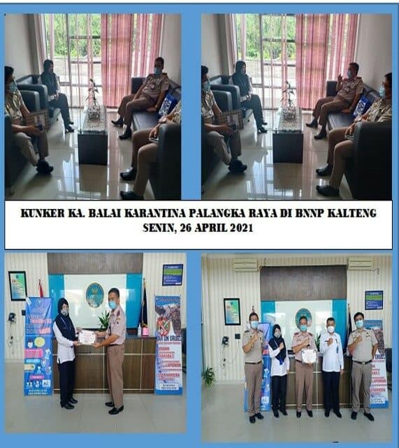 BNNP Kalteng mendapat kunjungan Balai Karantina Pertanian Kelas II Palangka Raya