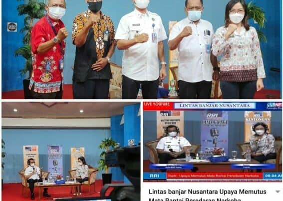 Kepala BNNP Kalteng hadiri dialog di RRI Pro 1 Palangka Raya, Lintas Banjar Nusantara (Topik : Upaya Memutus Rantai Peredaran Narkotika)