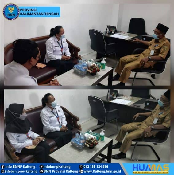 Koordinasi terkait kegiatan Intervensi Berbasis Masyarakat dan Layanan Rehabilitasi di Dinas Kesehatan Kota Palangka Raya