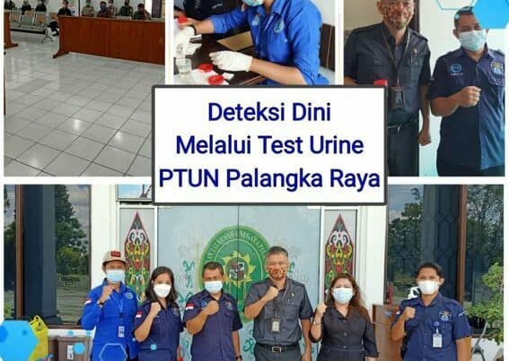 Kegiatan Deteksi Dini Melalui Tes Urine di PTUN Palangka Raya