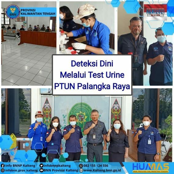 Kegiatan Deteksi Dini Melalui Tes Urine di PTUN Palangka Raya