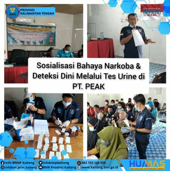 Kegiatan Pra HANI 2021 berupa Sosialisasi bahaya narkoba dan Deteksi Dini Melalui Tes Urine