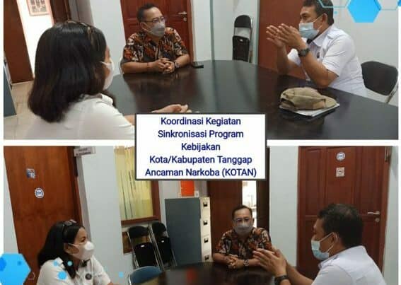 Koordinasi kegiatan Sinkronisasi Program Kebijakan Kota/Kabupaten Tanggap Ancaman Narkoba (KOTAN)