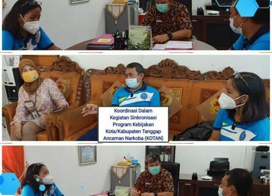 Koordinasi kegiatan Sinkronisasi Program Kebijakan Kota/Kabupaten Tanggap Ancaman Narkoba (KOTAN)