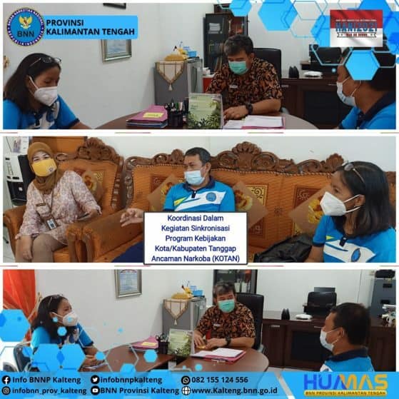 Koordinasi kegiatan Sinkronisasi Program Kebijakan Kota/Kabupaten Tanggap Ancaman Narkoba (KOTAN)