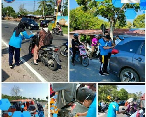 Senam Bersama, Kerja Bakti, Pembagian Leaflet dan Pemasangan Stiker War on Drugs dalam rangka Pra HANI 2021