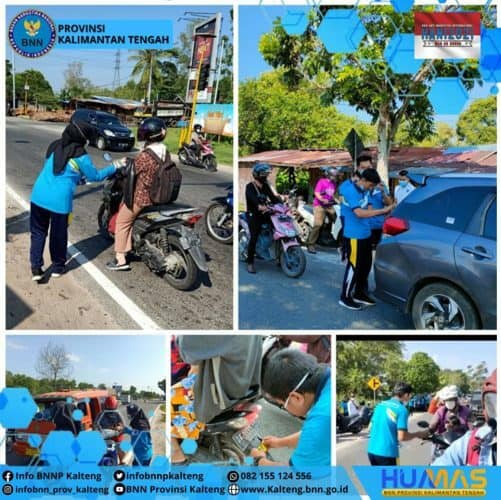 Senam Bersama, Kerja Bakti, Pembagian Leaflet dan Pemasangan Stiker War on Drugs dalam rangka Pra HANI 2021