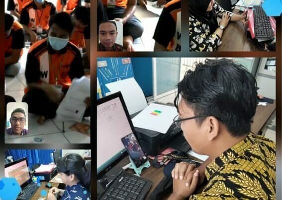 Konseling kelompok WBP Lapas Narkotika Kelas IIA Kasongan Secara Virtual