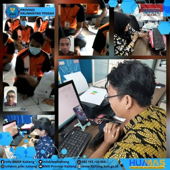 Konseling kelompok WBP Lapas Narkotika Kelas IIA Kasongan Secara Virtual