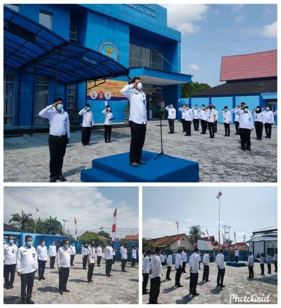 BNNP Kalteng Laksanakan Apel Pagi sesuai SE Kepala BNN RI nomor 58 dan 72 tentang pelaksanaan apel pagi