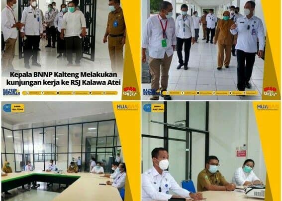Kepala BNNP Kalteng Melakukan Kunjungan Kerja Ke RSJ Kalawa Atei