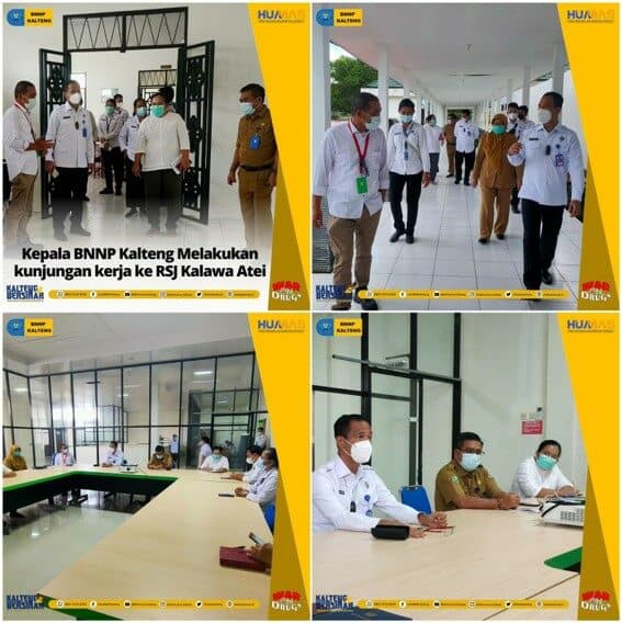 Kepala BNNP Kalteng Melakukan Kunjungan Kerja Ke RSJ Kalawa Atei