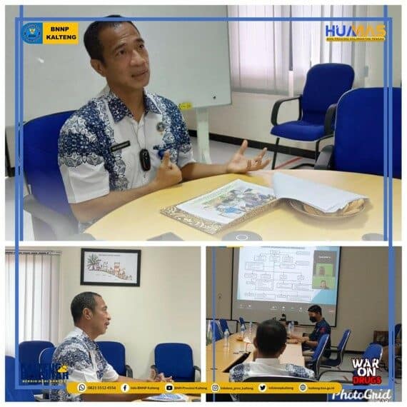 Kepala BNNP Kalteng Menjadi Narasumber dalam Webinar Bahaya Narkotika Dari Sisi Medis dan Sosial Masyarakat