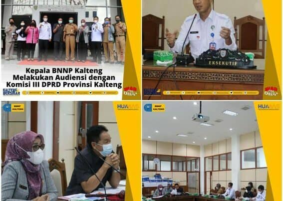 Audiensi Pembahasan Percepatan Penerbitan Perda P4GN Tingkat Provinsi Kalimantan Tengah