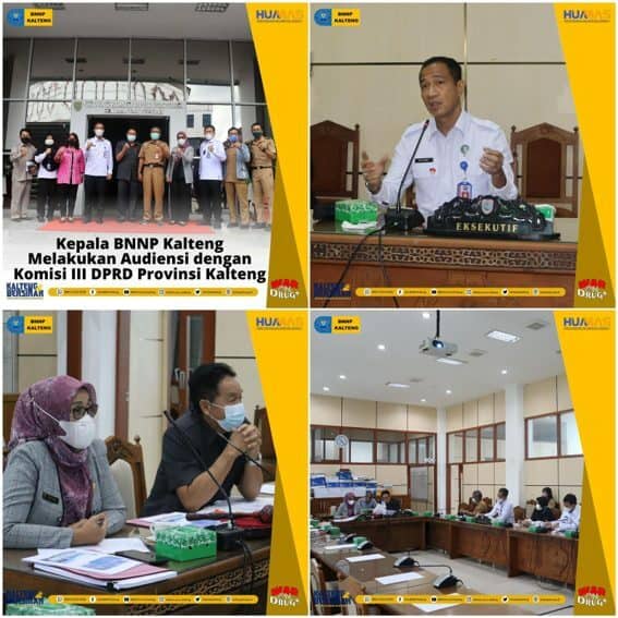 Audiensi Pembahasan Percepatan Penerbitan Perda P4GN Tingkat Provinsi Kalimantan Tengah