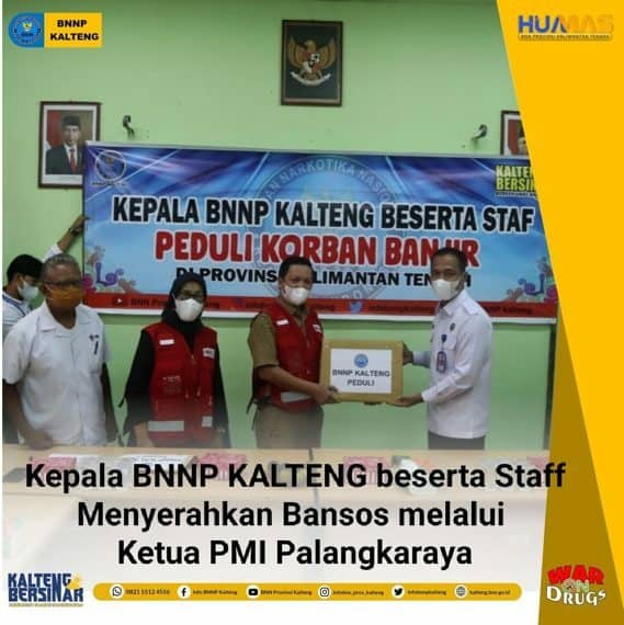 Penyaluran Baksos Untuk Korban Banjir di Kalteng