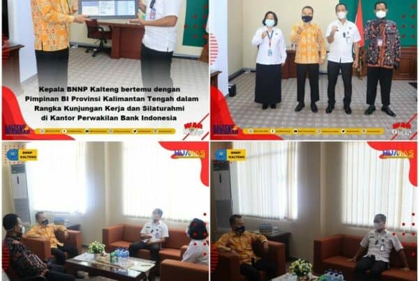 Kepala BNNP Kalteng Melakukan Kunjungan Kerja Ke Bank Indonesia Perwakilan Provinsi Kalimantan Tengah