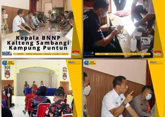 Kepala BNNP Kalteng Menyambangi Kampung Narkoba Puntun Kecamatan Pahandut
