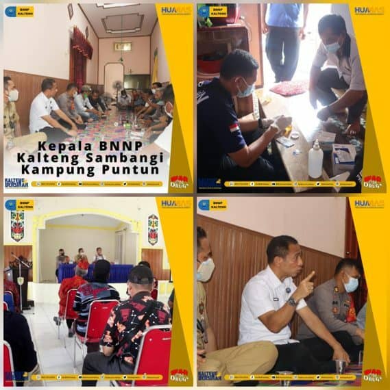 Kepala BNNP Kalteng Menyambangi Kampung Narkoba Puntun Kecamatan Pahandut