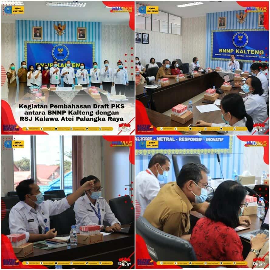 Pembahasan Draft PKS BNNP Kalteng bersama RSJ Kalawa Atei Pembahasan Draft PKS BNNP Kalteng bersama RSJ Kalawa Atei
