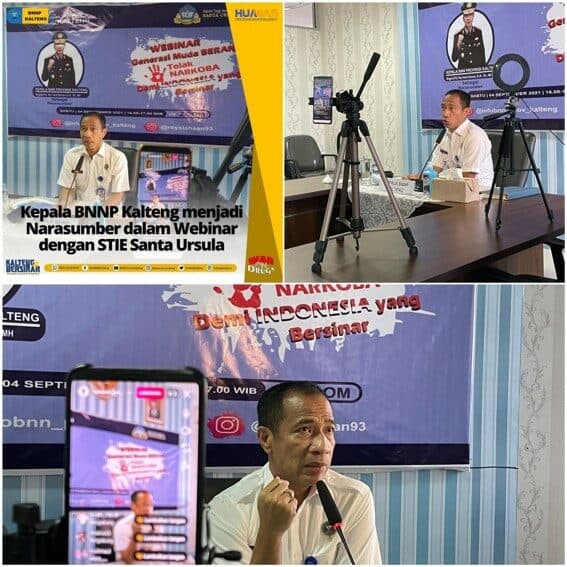 Webinar Generasi Muda Berani Tolak Narkoba Demi Indonesia Yang Bersinar Bersama STIE Santa Ursula