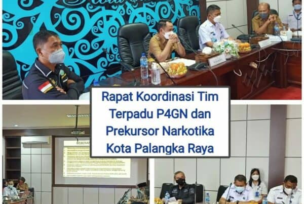 Rapat Koordinasi Tim Terpadu Pencegahan dan Pemberantasan Penyalahgunaan dan Peredaran Gelap Narkotika dan Prekursor Narkotika Kota Palangka Raya