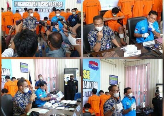 Press Release hasil ungkap perkara BNNP Kalteng Bulan September 2021
