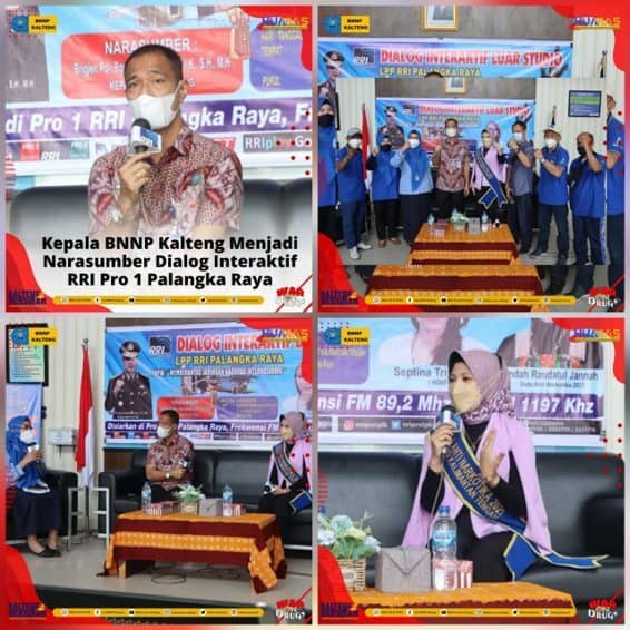 Kepala BNNP Kalteng Menjadi Narasumber Dalam Kegiatan Dialog Interaktif RRI Pro Palangka Raya