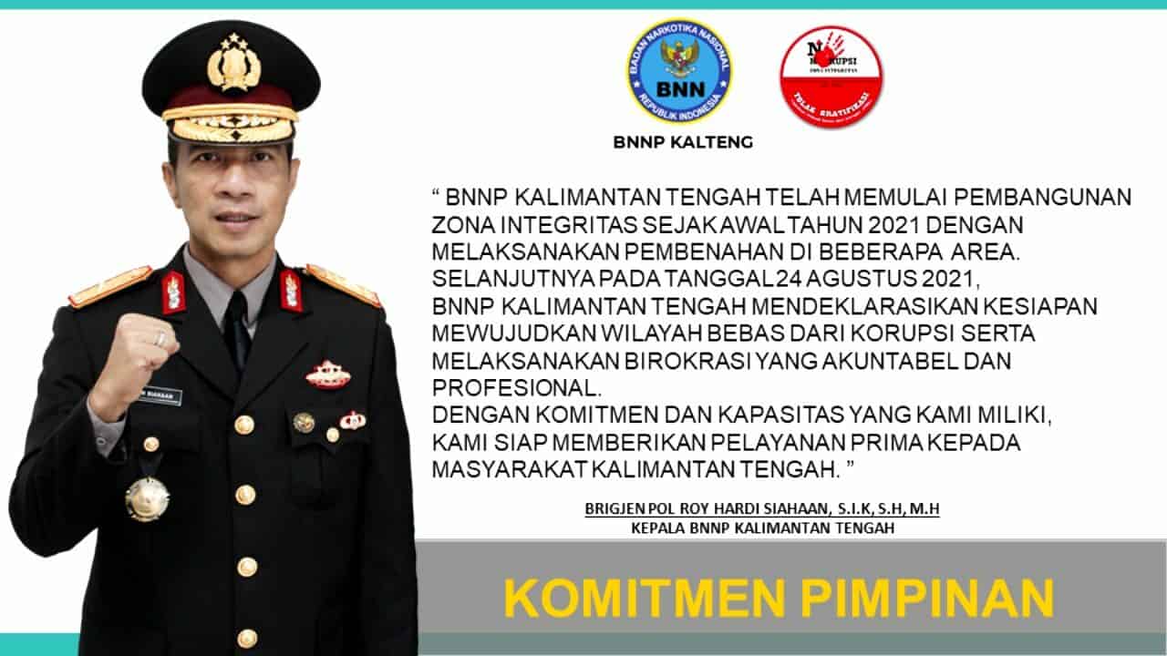 PEMBANGUNAN ZONA INTEGRITAS BNNP KALIMANTAN TENGAH MENUJU WBK
