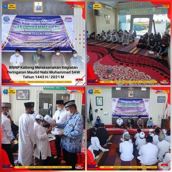 BNNP Kalteng melaksanakan Peringatan Maulid Nabi Muhammad SAW Tahun 1443 H/ 2021 H BNNP Kalteng melaksanakan Peringatan Maulid Nabi Muhammad SAW Tahun 1443 H/ 2021 H