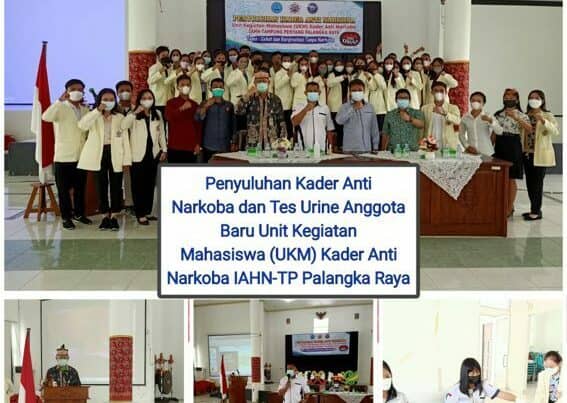Penyuluhan Bahaya Narkoba Bagi Kader Anti Narkoba dan Tes Urine Anggota Baru UKM Kader Anti Narkoba IAHN TP Palangka Raya