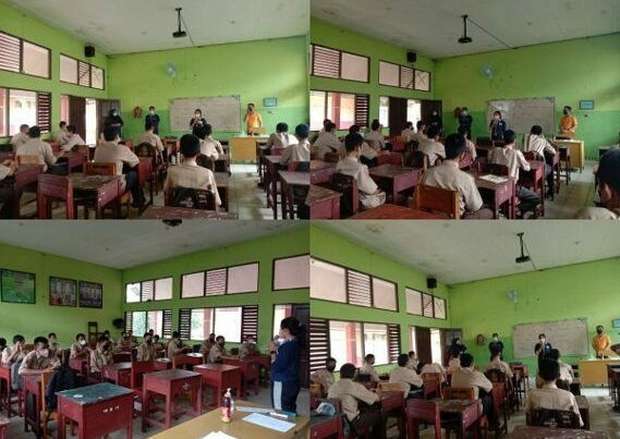 Kegiatan Sosialisasi lagu Mars BNN di Sekolah Menengah Atas (SMA) se Kalimantan Tengah untuk menggelorakan semangat Perang Melawan Narkoba