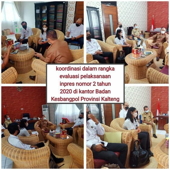 Kegiatan Koordinasi dalam rangka Evaluasi Pelaksanaan Inpres No. 2 Tahun 2020