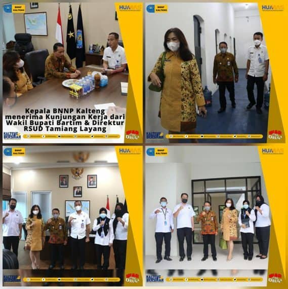 Kepala BNNP Kalteng Menerima Kunjungan Kerja Dari Wakil Bupati Bartim & Direktur RSUD Tamiang Layang Kepala BNNP Kalteng Menerima Kunjungan Kerja Dari Wakil Bupati Bartim & Direktur RSUD Tamiang Layang