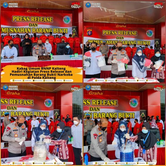 Press Release Pengungkapan Tindak Pidana Narkoba dan Pengungkapan TPPU Serta Pemusnahan Barang Bukti Narkoba di Polda Kalteng Press Release Pengungkapan Tindak Pidana Narkoba dan Pengungkapan TPPU Serta Pemusnahan Barang Bukti Narkoba di Polda Kalteng