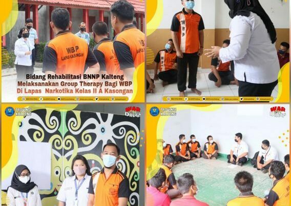 Kegiatan Group Therapy bagi Warga Binaan Permasyarakatan (WBP) Di Lapas Narkotika Kelas II A Kasongan Kegiatan Group Therapy bagi Warga Binaan Permasyarakatan (WBP) Di Lapas Narkotika Kelas II A Kasongan