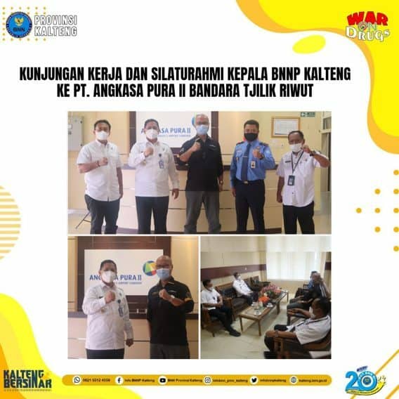 Kunjungan Kerja & Silaturahmi Kepala BNNP Kalteng ke PT. Angkasa Pura II (Persero) Bandara Tjilik Riwut Palangka Raya Kunjungan Kerja & Silaturahmi Kepala BNNP Kalteng ke PT. Angkasa Pura II (Persero) Bandara Tjilik Riwut Palangka Raya