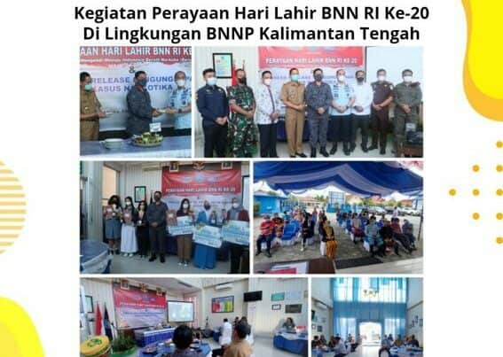 Kegiatan perayaan hari lahir BNN-RI ke-20 dilingkungan BNNP Kalimantan Tengah