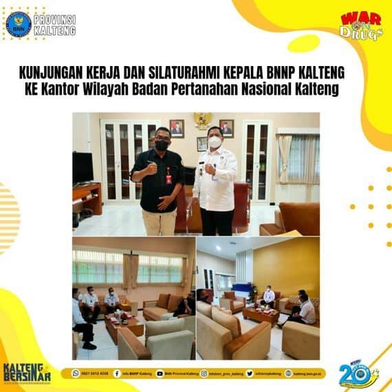 Kunjungan Kerja dan Silaturahmi ke Kantor Wilayah Badan Pertanahan Nasional Kalteng