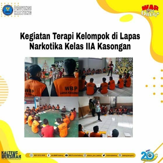 Kegiatan Group Therapy bagi Warga Binaan Permasyarakatan (WBP) Lapas Narkotika Kelas IIA Kasongan Kegiatan Group Therapy bagi Warga Binaan Permasyarakatan (WBP) Lapas Narkotika Kelas IIA Kasongan