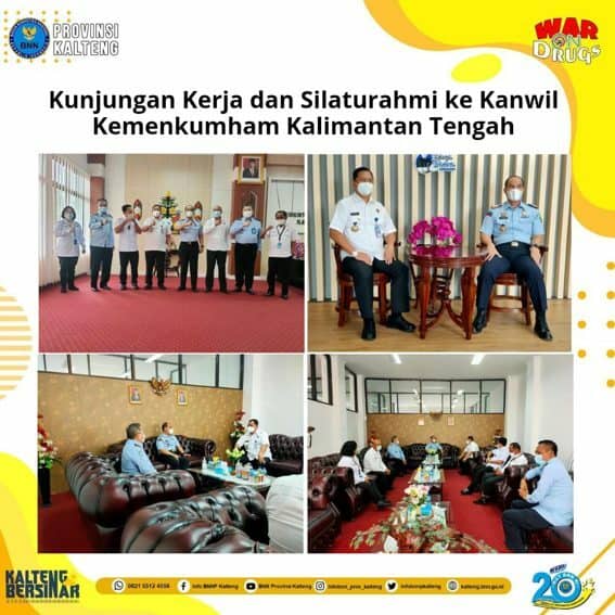 Kunjungan Kerja dan Silaturahmi ke Kanwil Kemenkumham Kalimantan Tengah Kunjungan Kerja dan Silaturahmi ke Kanwil Kemenkumham Kalimantan Tengah