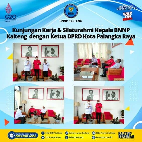 Kunjungan Kerja Dan Silaturahmi Kepala BNNP Kalteng Dengan Ketua DPRD Kota Palangka Raya