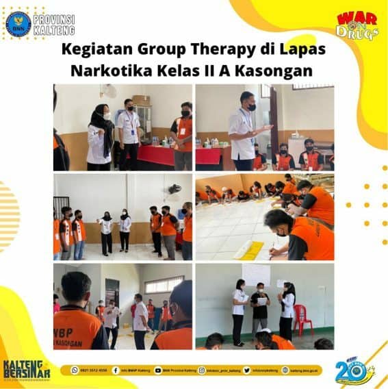 Kegiatan Group Therapy bagi Warga Binaan Permasyarakatan (WBP) Lapas Narkotika Kelas IIA Kasongan Kegiatan Group Therapy bagi Warga Binaan Permasyarakatan (WBP) Lapas Narkotika Kelas IIA Kasongan
