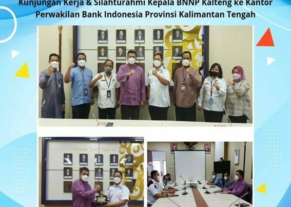 Kunjungan Kerja Dan Silahturahmi Kepala BNNP Kalteng Ke Kantor Perwakilan Bank Indonesia Provinsi Kalimantan Tengah
