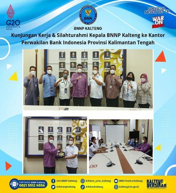 Kunjungan Kerja Dan Silahturahmi Kepala BNNP Kalteng Ke Kantor Perwakilan Bank Indonesia Provinsi Kalimantan Tengah Kunjungan Kerja Dan Silahturahmi Kepala BNNP Kalteng Ke Kantor Perwakilan Bank Indonesia Provinsi Kalimantan Tengah